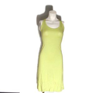 SPIRIT Rayon Cotton Sleeveless Tank Dress Made in USA Racer Back Women's Striped